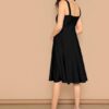 Aahwan Women's Fit And Flare Midi Dress