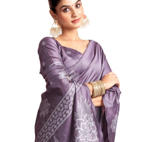 Version 1.0.0 SIRIL Women's Kanjivaram Soft Silk Saree Pure Silk Saree With Unstitched Blouse Piece