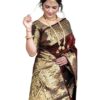 C J Enterprise Women's Pure Soft Kanjivaram Silk Saree For Wedding Banarasi Style Sari With Blouse Piece (Vruksh-50)