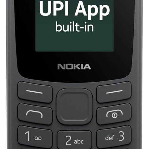 61FX8qveBNL._SL1500_ Nokia All-New 105 Single Sim Keypad Phone with Built-in UPI Payments, Long-Lasting Battery, Wireless FM Radio| 1 Year Replacement Guarantee | Charcoal