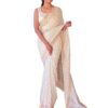 AKHILAM Women's Silk Blend Woven Design Celebrity Saree With Blouse Piece