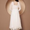 KZA Women’s Georgette Hand Embroidered Flared Anarkali Suit for Women | Full Sleeves Flare Anarkali Dress for Woman | Ethnic Flared Anarkali Kurta for Women