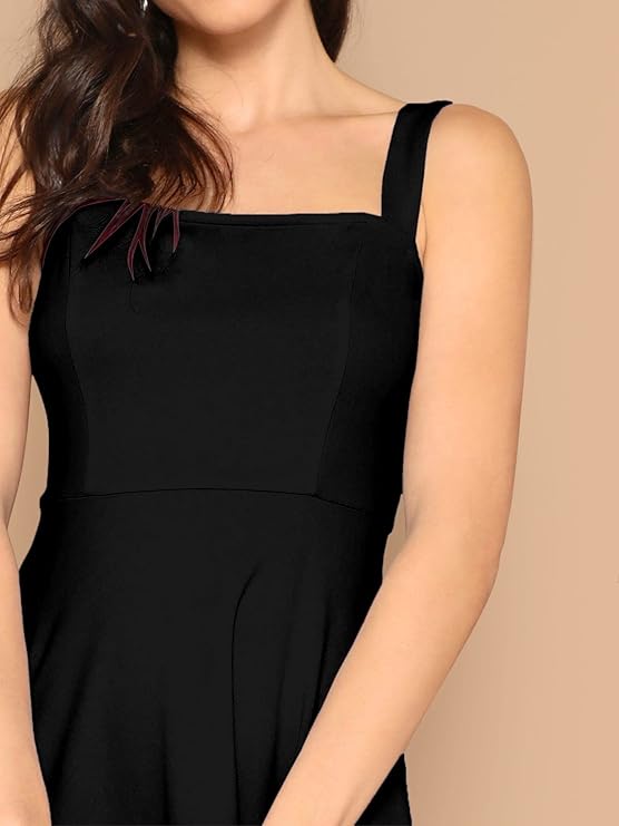 Aahwan Women's Fit And Flare Midi Dress