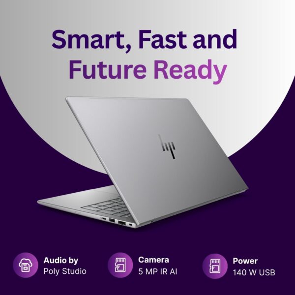 HP Ultra 7 255H / 32 GB DDR5 RAM/ 1 TB SSD/Windows 11 Pro/5 MP IR AI Camera/ 16.0 inch AG WUXGA/Intel® Wi-Fi 7 BE201 (2x2) and Bluetooth 5.4 /Fingerprint Reader (C1JP4PT)