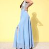 71-sLgIinbL._SY741_ Miss Chase Women's V-Neck Cap Sleeved Wrap Maxi Dress