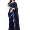 boho'd. Handcrafted with Love Embellished Bollywood Chiffon Sarovwski Work designer Saree