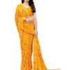 717yvEcGy5L._SY741_ SIRIL Women's Floral Printed Georgette Saree with Unstitched Blouse Piece
