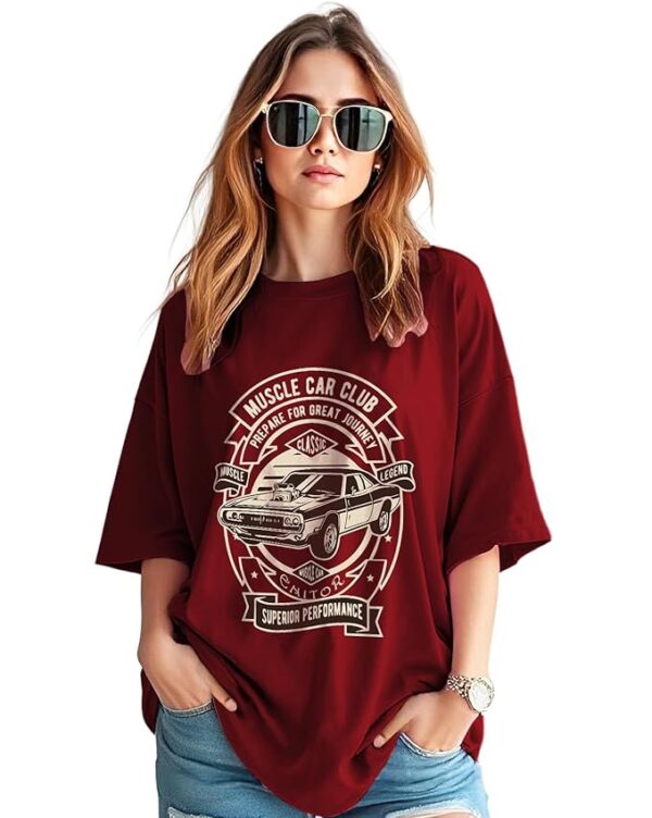 71kSq+PxfkL._SX679_ AUSK Oversized T-Shirts Womens || Printed Tshirt for Women
