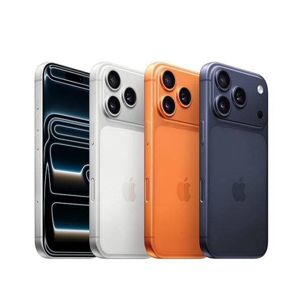 iPhone 17 Pro 256 GB: 15.93 cm (6.3″) Display with Promotion up to 120Hz, A19 Pro Chip, Breakthrough Battery Life, Pro Fusion Camera System with Center Stage Front Camera; Cosmic Orange