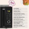 LG 28 L Charcoal Convection Healthy Microwave Oven (MJ2887BIUM, Black, Healthy Heart Recipes, Diet Fry, Pasteurized Milk, 360° Motorised Rotisserie & 10 Years of warranty on Charcoal Heater)