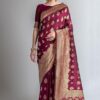 Lilots Women's Designer Banarasi Silk Jacquard Designer Saree With Blouse Piece