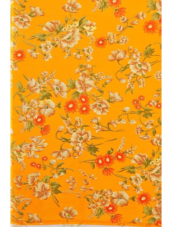 81GrWHmhEgL._SY741_ SIRIL Women's Floral Printed Georgette Saree with Unstitched Blouse Piece