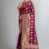 Lilots Women's Designer Banarasi Silk Jacquard Designer Saree With Blouse Piece