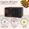 LG 28 L Charcoal Convection Healthy Microwave Oven (MJ2887BIUM, Black, Healthy Heart Recipes, Diet Fry, Pasteurized Milk, 360° Motorised Rotisserie & 10 Years of warranty on Charcoal Heater)