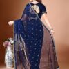 boho'd. Handcrafted with Love Embellished Bollywood Chiffon Sarovwski Work designer Saree
