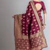 Lilots Women's Designer Banarasi Silk Jacquard Designer Saree With Blouse Piece
