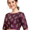 OOMPH! Womens Jacquard Boat Neck Blouse - rbbl184s