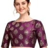 OOMPH! Womens Jacquard Boat Neck Blouse - rbbl184s