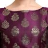 OOMPH! Womens Jacquard Boat Neck Blouse - rbbl184s
