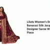 Lilots Women's Designer Banarasi Silk Jacquard Designer Saree With Blouse Piece