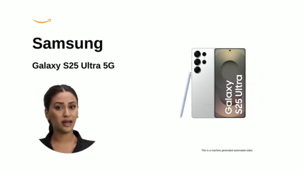 videoframe_4537 Samsung Galaxy S25 Ultra 5G AI Smartphone (Titanium Whitesilver, 12GB RAM, 512GB Storage), 200MP Camera, S Pen Included, Long Battery Life